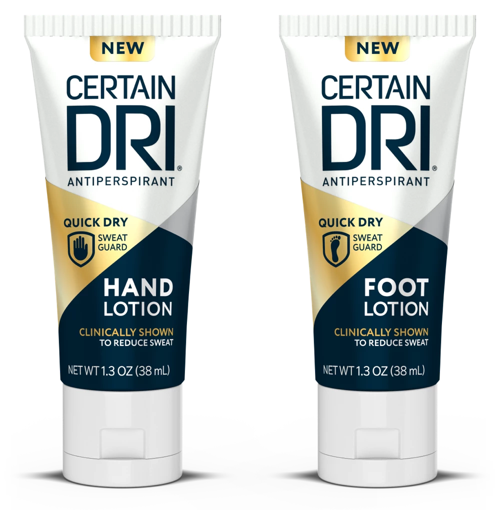 Certain Dri Antiperspirant Hand and Foot Lotions
