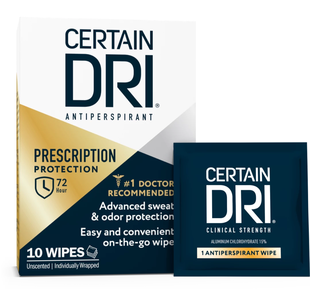 Certain Dri Antiperspirant Wipes