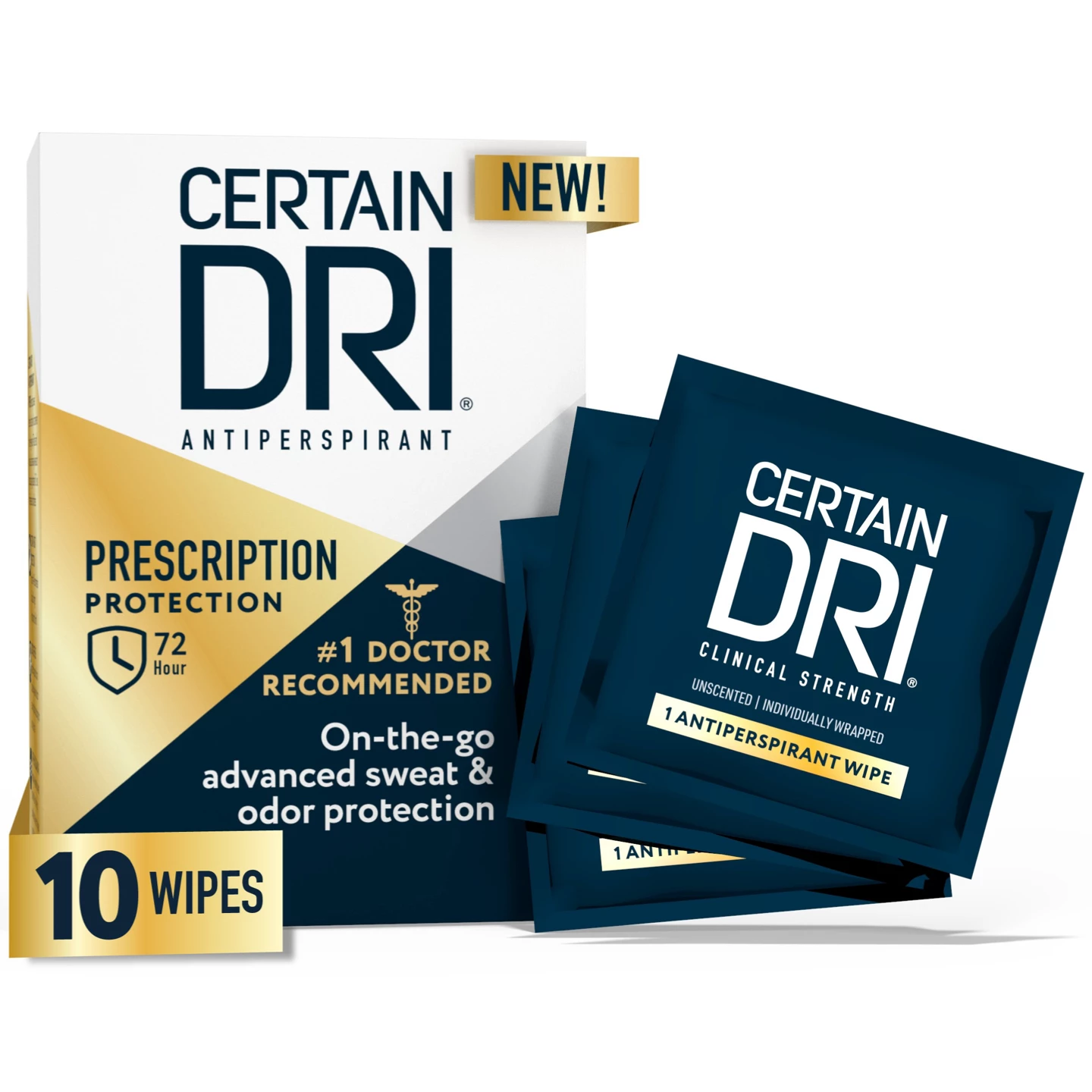 Prescription Strength Antiperspirant Wipes Slide 1