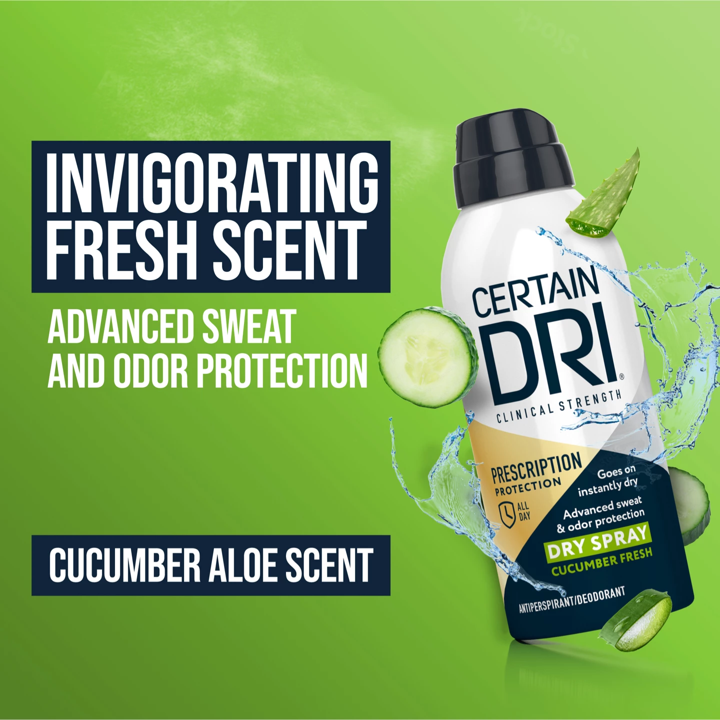 Prescription Strength Antiperspirant & Deodorant Dry Spray Slide 3