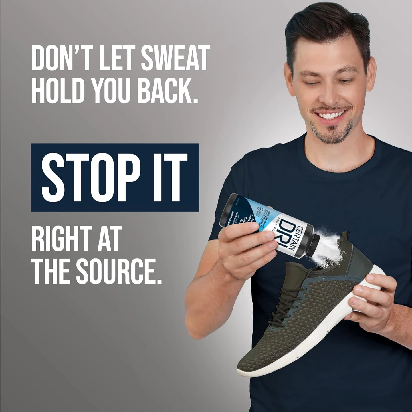 Sweat Absorbing Foot Powder Slide 5